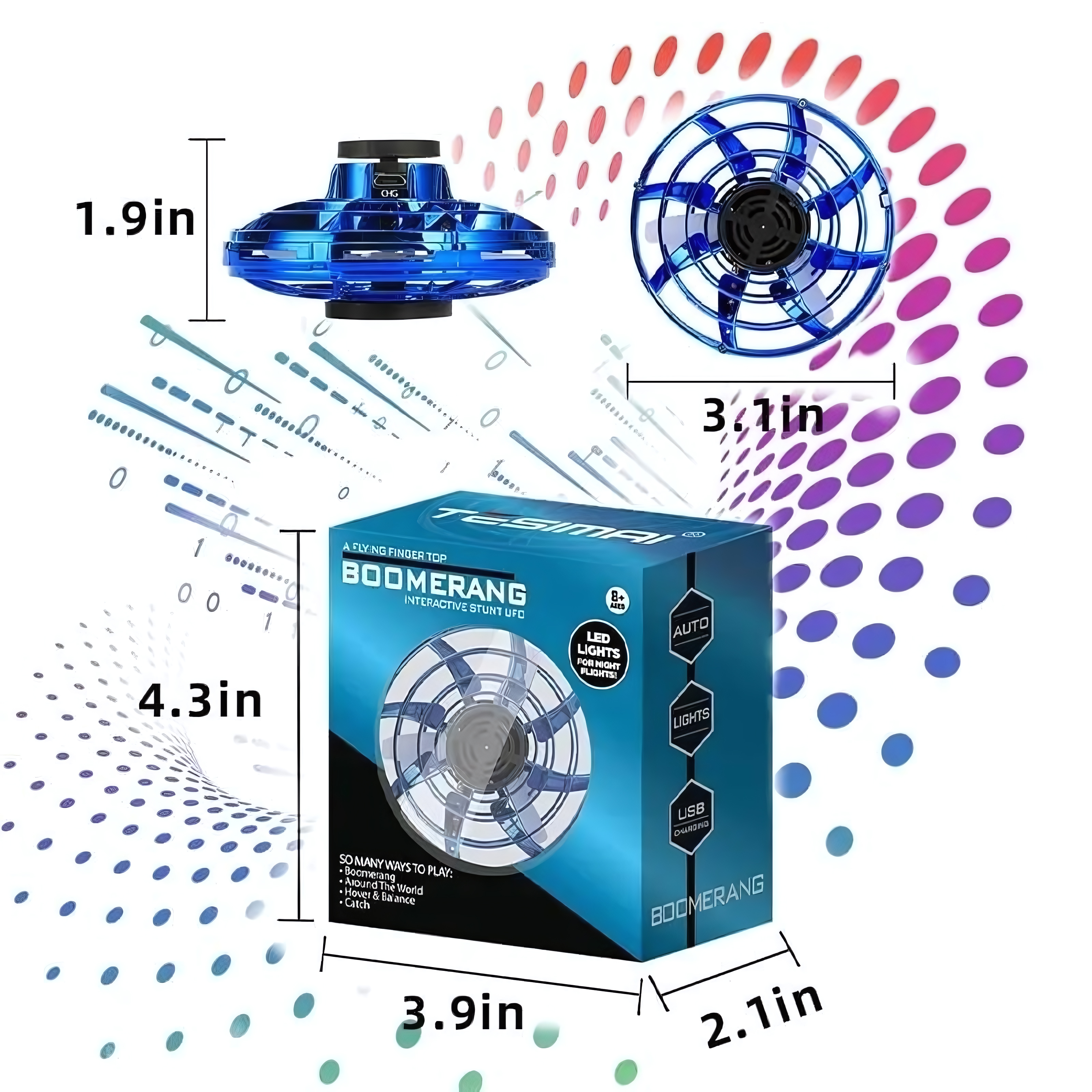 AWALIU® Fliegender Spinner